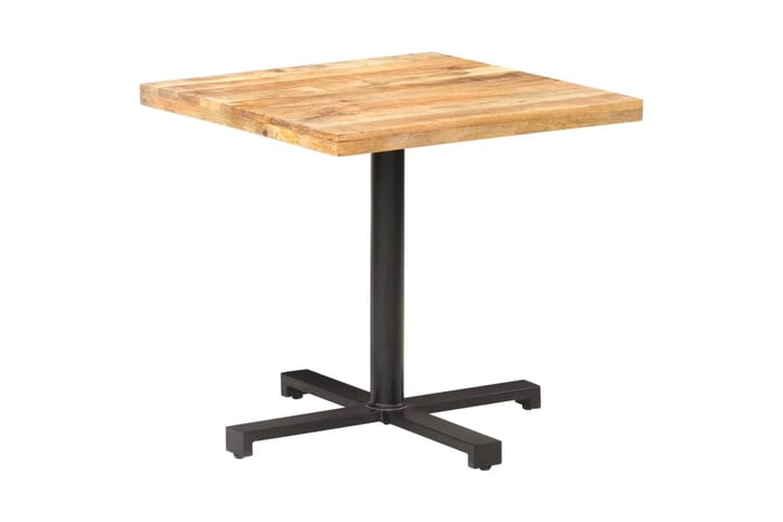 Bistrobord firkantet 80x80x75 cm grovt mangotre - Brun - Hagemøbler & utemiljø - Hagebord - Cafébord