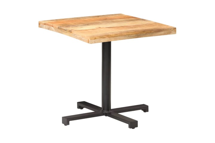 Bistrobord firkantet 80x80x75 cm grovt mangotre - Brun - Hagemøbler & utemiljø - Hagebord - Cafébord