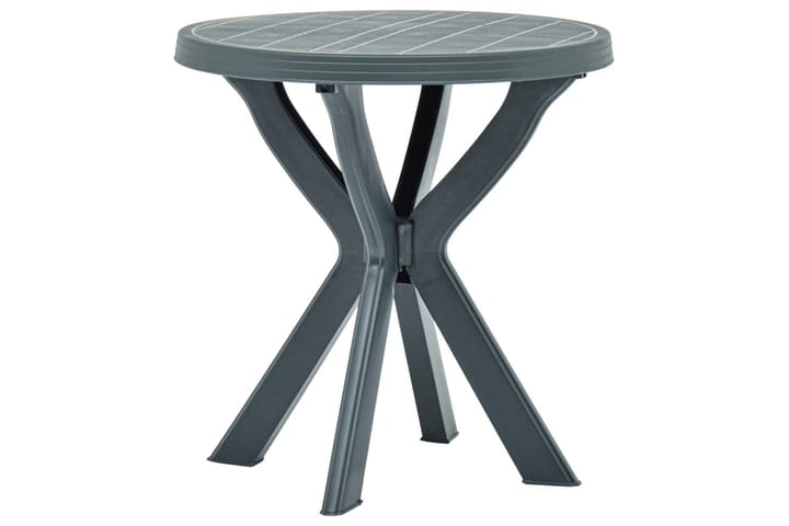 Bistrobord grønn Ø70 cm plast - Grønn - Hagemøbler & utemiljø - Hagebord - Cafébord