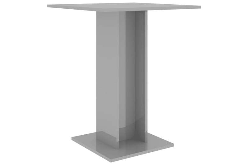 Bistrobord høyglans grå 60x60x75 cm sponplate - Grå - Innredning - Tapet - Fototapeter