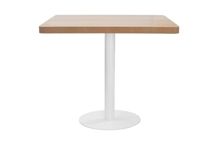 Bistrobord lysebrun 80x80 cm MDF - Brun - Hagemøbler - Hagebord - Cafébord