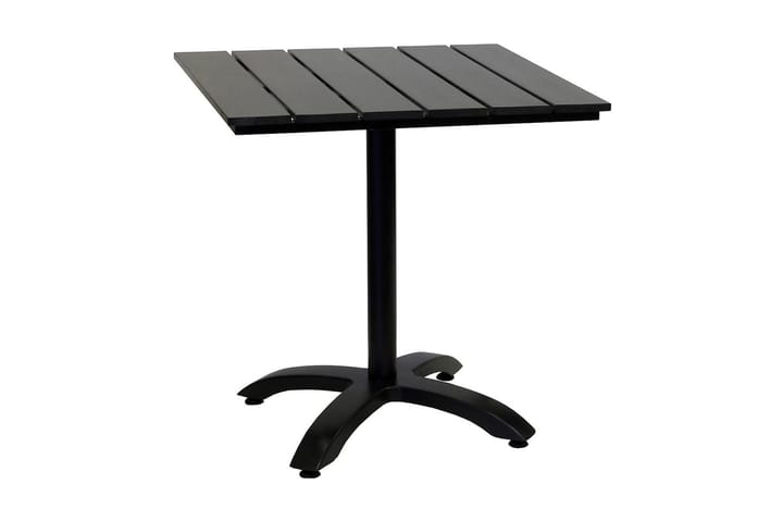 Cafébord Brighton 70x70 cm Svart/Aluminium - Grå|Svart - Hagemøbler & utemiljø - Hagebord - Cafébord