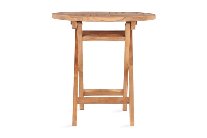 Sammenleggbart hagebord 45 cm heltre teak - Brun - Hagemøbler & utemiljø - Hagebord - Cafébord