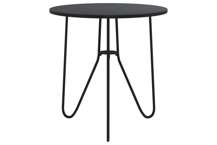 Tebord svart 48 cm MDF og jern - Svart - Hagemøbler & utemiljø - Hagebord - Cafébord