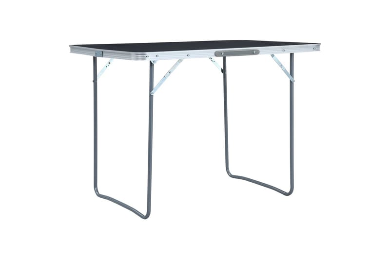Sammenleggbart campingbord grå aluminium 120x60 cm - Hagemøbler & utemiljø - Øvrig hagemøbler - Vedlikehold hagemøbler