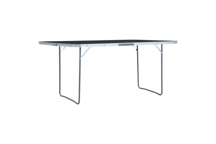 Sammenleggbart campingbord grå aluminium 180x60 cm - Hagemøbler & utemiljø - Hagebord - Campingbord