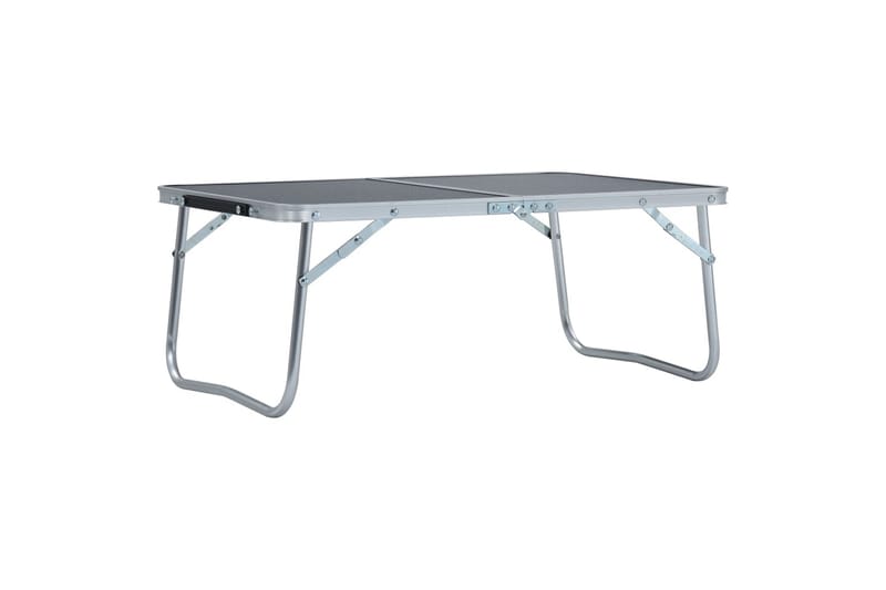 Sammenleggbart campingbord grå aluminium 60x40 cm - Hagemøbler & utemiljø - Hagebord - Campingbord