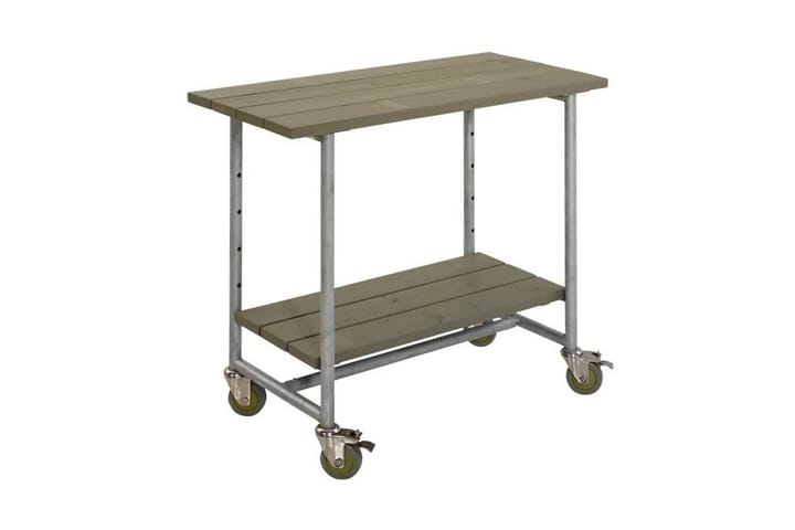 Urban grillbord med 1 hylle - Mørkbrun - Hagemøbler - Hagebord - Grillbord