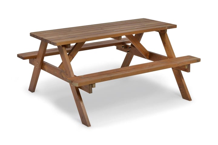 A-Modell Picnic Brun - Brun - Hagemøbler & utemiljø - Hagebord - Piknikbord