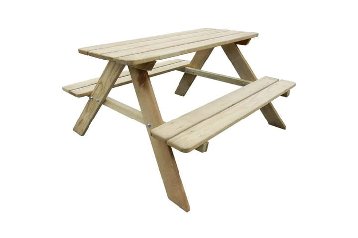 Barnas Piknikbord 89 x 89,6 x 50,8 cm Furutre (41701) - Beige - Hagemøbler - Hagebord - Piknikbord