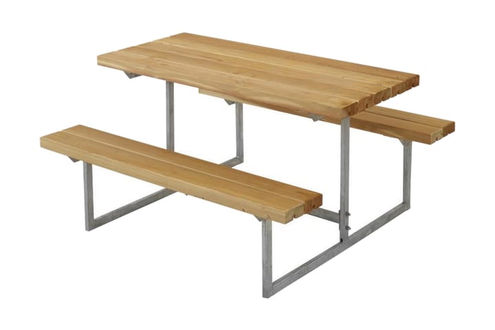 Basic bord- og benkesett til barn oljet lerk - Brun|Beige - Hagemøbler & utemiljø - Hagebord - Piknikbord