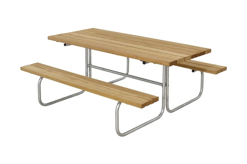 Classic bord- og benkesett B: 155 L: 177 H: 73 cm - Brun|Beige - Hagemøbler & utemiljø - Hagebord - Piknikbord