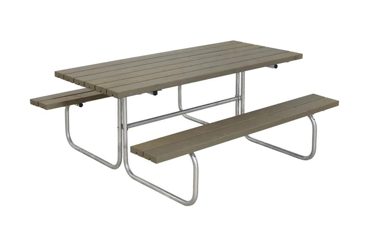 Classic bord- og benkesett B: 155 L: 177 H: 73 cm - Grå|Beige - Hagemøbler & utemiljø - Hagebord - Piknikbord