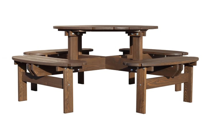 Piknikbord Rogolo 199 cm - Brun - Hagemøbler & utemiljø - Hagebord - Piknikbord