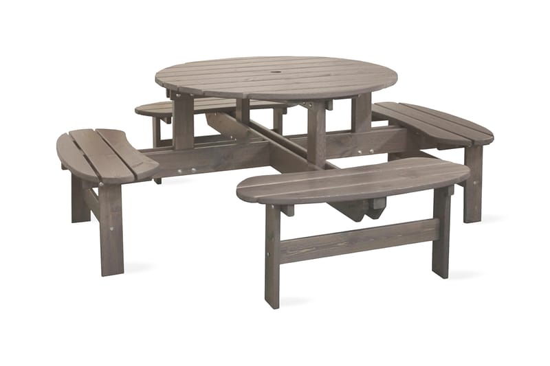 Rogolo Piknikbord 199 cm Grå - Grå - Hagemøbler & utemiljø - Hagebord - Piknikbord