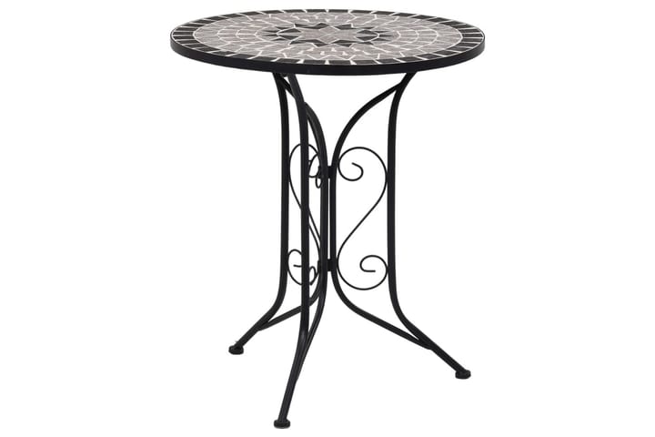 Mosaikkbistrobord grå 61 cm keramikk - Grå - Hagemøbler & utemiljø - Hagebord - Sidebord utendørs