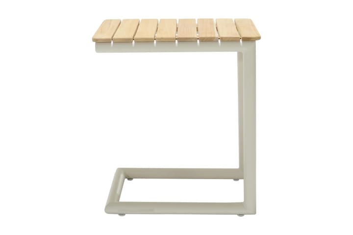 Sidebord Portals 47 cm - Hvit/Tre - Hagemøbler & utemiljø - Hagebord - Sidebord utendørs