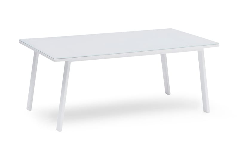 Loungebord Lidnäs Hvit - 65x110 cm - Hagemøbler & utemiljø - Hagebord - Loungebord & Sofabord utendørs