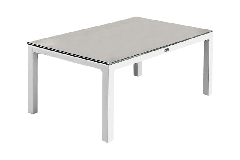 Sofabord Dusternbrook 70x120 - Glass|Hvit - Hagemøbler & utemiljø - Hagebord - Loungebord & Sofabord utendørs