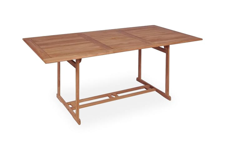 Hagebord 180x90x75 cm heltre teak - Brun - Hagemøbler & utemiljø - Hagebord - Spisebord ute