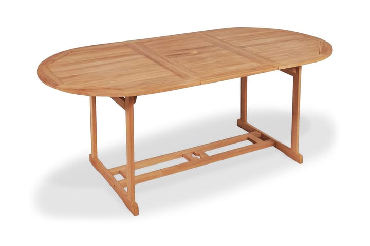 Hagebord 180x90x75 cm heltre teak - Brun - Hagemøbler & utemiljø - Hagebord - Spisebord ute