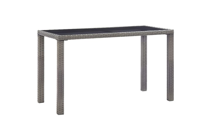 Hagebord antrasitt 123x60x74 cm polyrotting - Hagemøbler & utemiljø - Hagebord - Spisebord ute