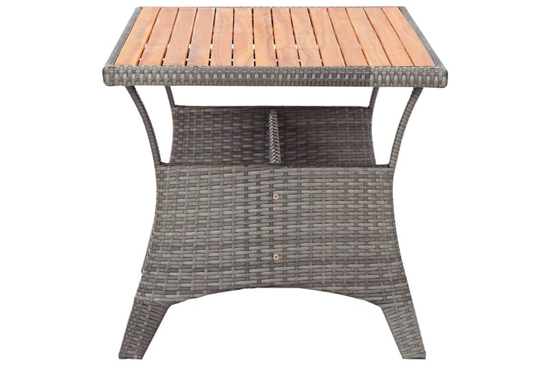 Hagebord grå 120x70x66 cm heltre akasie - Grå - Hagemøbler & utemiljø - Hagebord - Spisebord ute