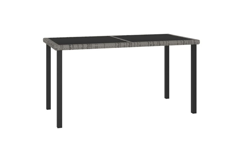 Hagebord grå 140x70x73 cm polyrotting - Grå - Hagemøbler & utemiljø - Hagebord - Spisebord ute
