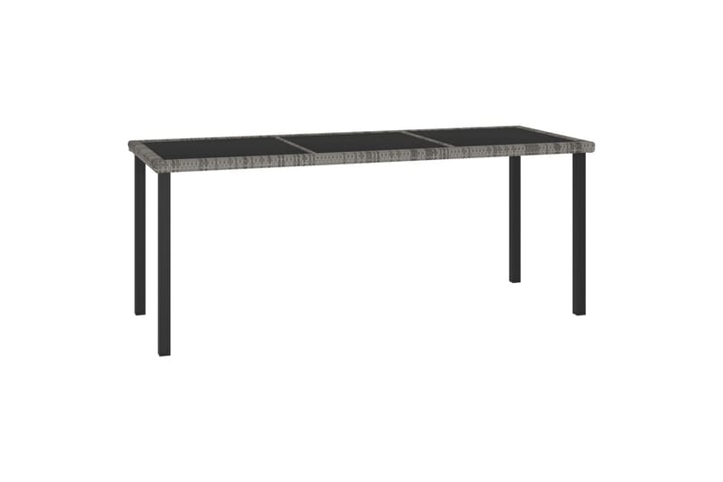 Hagebord grå 180x70x73 cm polyrotting - Grå - Hagemøbler & utemiljø - Hagebord - Spisebord ute