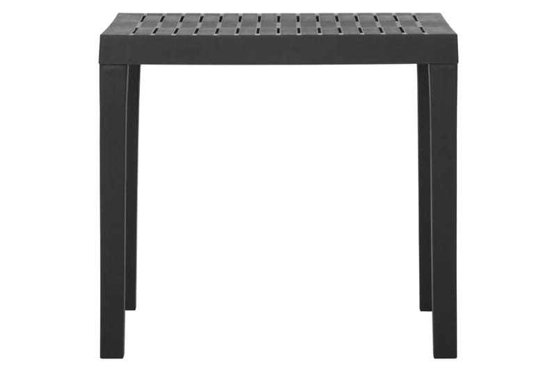 Hagebord grå 79x65x72 cm plast - Grå - Hagemøbler & utemiljø - Hagebord - Spisebord ute