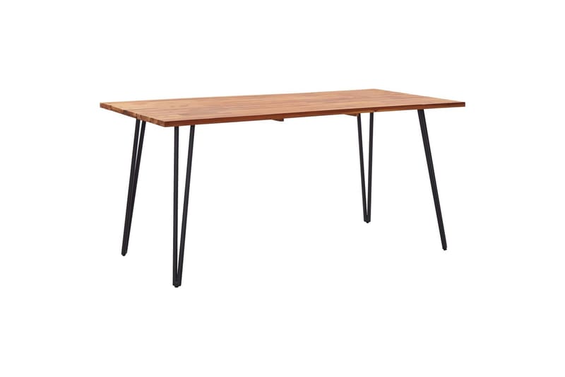 Hagebord med hårnålsben 160x80x75 cm heltre akasie - Hagemøbler & utemiljø - Hagebord - Spisebord ute