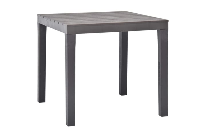 Hagebord mocca 78x78x72 cm plast - Brun - Hagemøbler & utemiljø - Hagebord - Spisebord ute