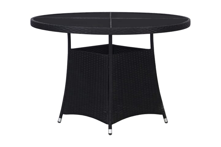 Hagebord svart 110x74 cm polyrotting - Svart - Hagemøbler & utemiljø - Hagebord - Spisebord ute