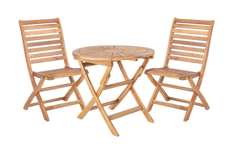 Hagegruppe CHERRY bord og 4 stoler sammenleggbar - Hagemøbler & utemiljø - Hagebord - Spisebord ute