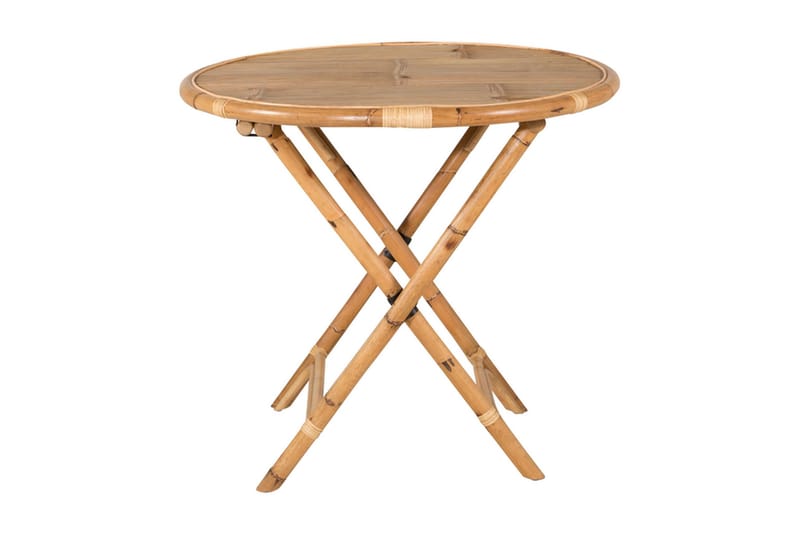 Kafébord Carrien Rundt 80 cm Bambus - Hagemøbler & utemiljø - Hagebord - Spisebord ute