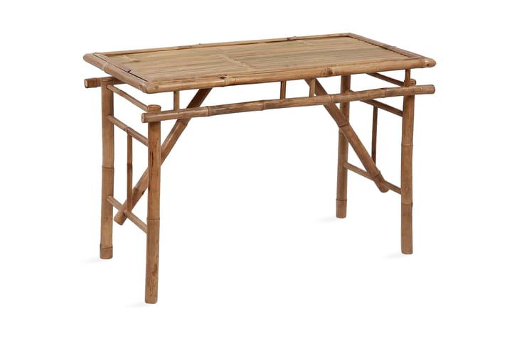 Sammenleggbart hagebord 120x50x77 cm bambus - Brun - Hagemøbler & utemiljø - Stoler & Lenestoler - Posisjonsstoler