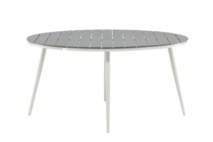 Spisebord Break Rundt Ø150 cm Hvit/grå - Venture Home - Hagemøbler & utemiljø - Hagebord - Spisebord ute