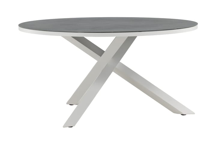 Spisebord Copacabana Rundt 140 cm - Glass/Hvit - Hagemøbler & utemiljø - Hagebord - Spisebord ute