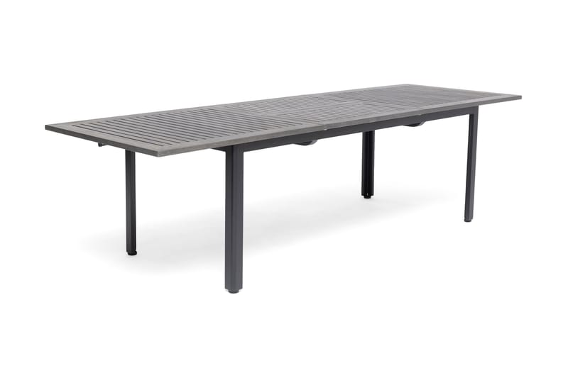 Spisebord Hillerstorp Ammi Forlengningsbart 200 cm - Aintwood/Grå/Svart - Hagemøbler & utemiljø - Hagebord - Spisebord ute