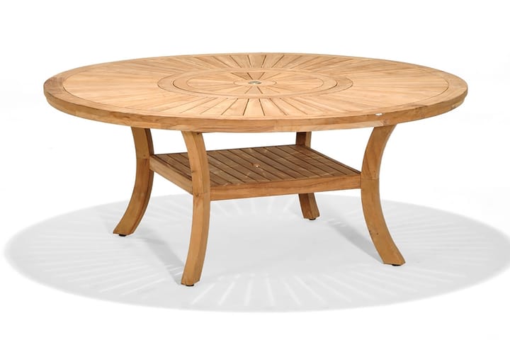Spisebord Komodo Rundt 180 cm - Tre/Natur - Hagemøbler & utemiljø - Hagebord - Spisebord ute