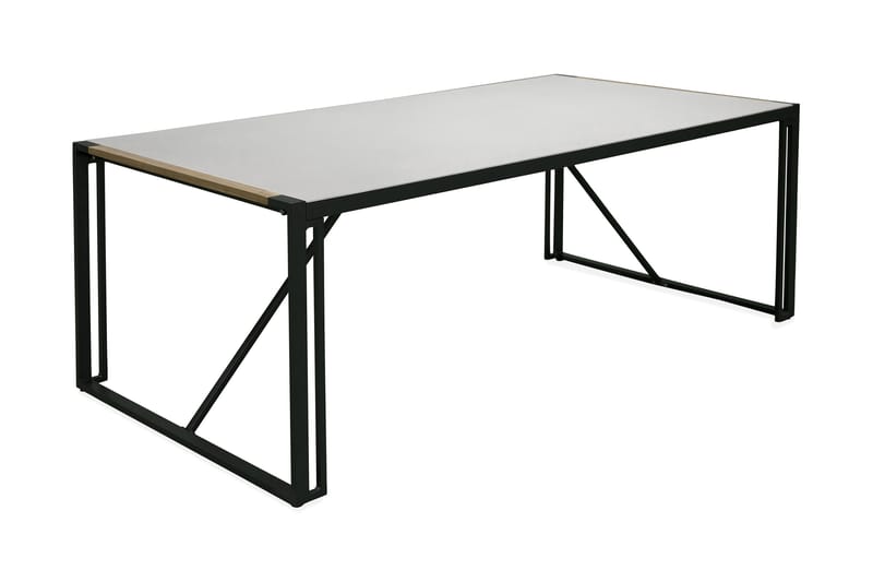 Spisebord Kongola 200 cm - Svart/Grå/Natur - Hagemøbler & utemiljø - Hagegruppe - Spisegrupper hage