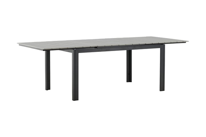 Spisebord Levels Forlengningsbart 160 cm - Svart/Grå - Hagemøbler & utemiljø - Hagebord - Spisebord ute