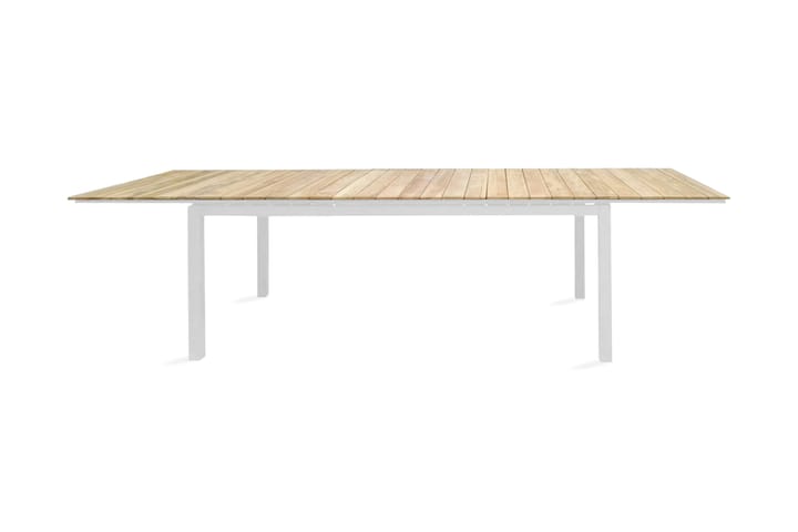 Spisebord Mexico Forlengningsbart 160 cm - Teak/Hvit - Hagemøbler & utemiljø - Hagebord - Spisebord ute