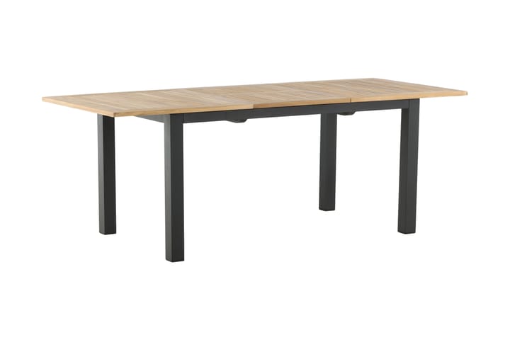 Spisebord Panama Forlengningsbart 152 cm - Teak/Svart - Hagemøbler & utemiljø - Hagebord - Spisebord ute