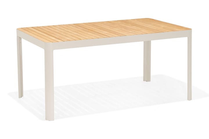 Spisebord Portals 161 cm - Hvit/Tre - Hagemøbler & utemiljø - Hagebord - Spisebord ute