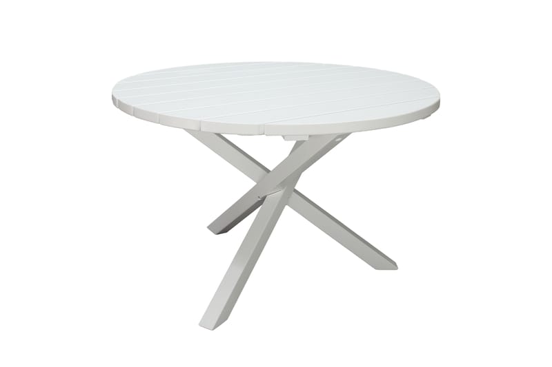 Spisebord Scottsdale Fasta 112 cm Rundt Hvit - KWA - Hagemøbler & utemiljø - Hagebord - Spisebord ute
