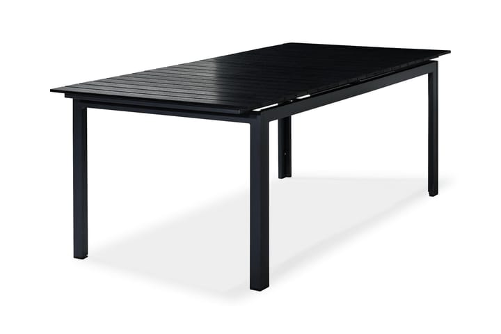 Spisebord Tunis Forlengningsbart 220-280x100 cm - Svart|Svart - Hagemøbler & utemiljø - Hagebord - Spisebord ute