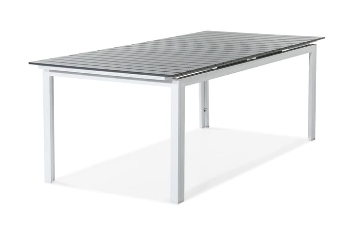 Spisebord Tunis Forlengningsbart 220-280x90 cm - Hvit|Grå - Hagemøbler & utemiljø - Hagebord - Spisebord ute