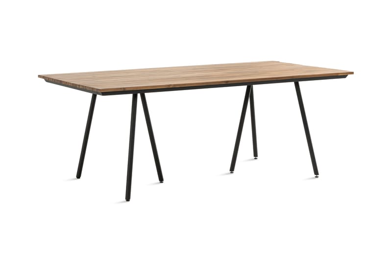 Trio Spisebord 200x100cm - Akasie | Svart - Hagemøbler & utemiljø - Hagegruppe - Spisegrupper hage