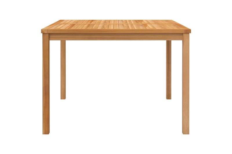 Utendørs spisebord 110x110x77 cm heltre teak - Brun - Hagemøbler & utemiljø - Hagebord - Spisebord ute